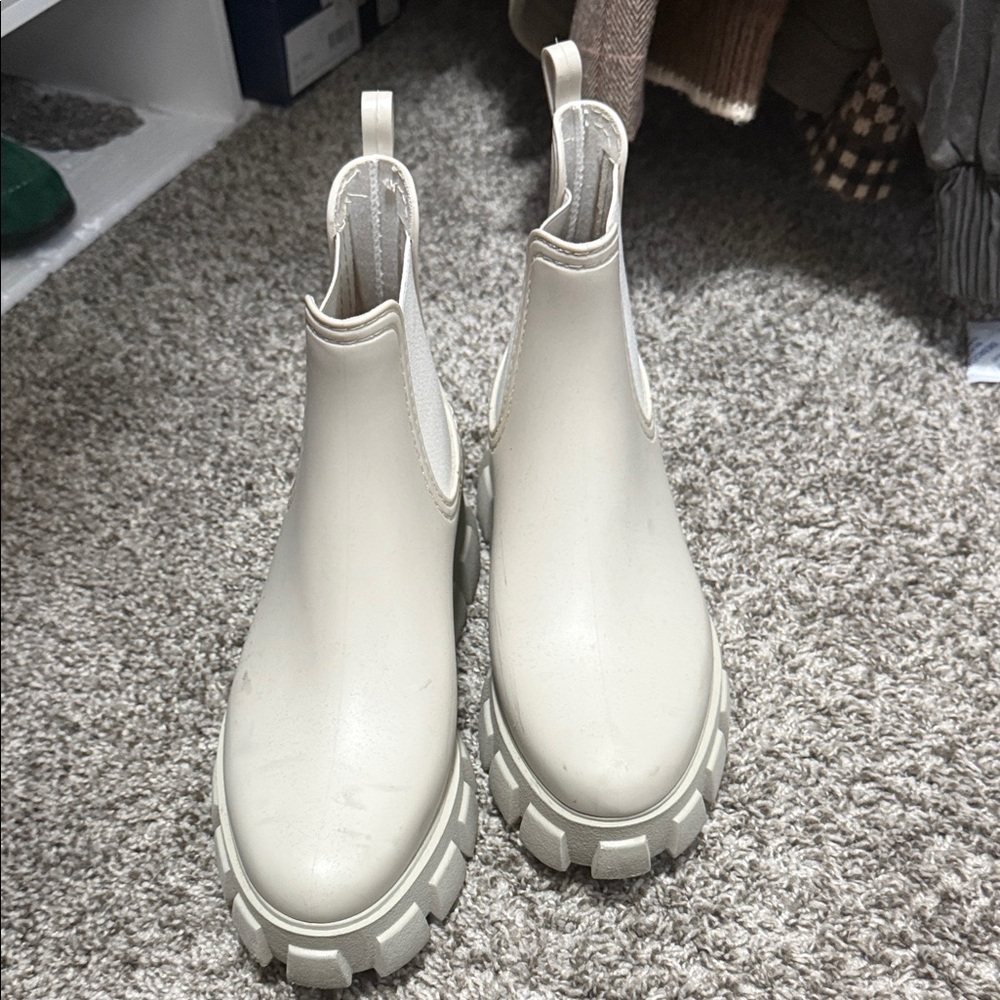 Jeffrey Campbell Off-White Ankle Boots